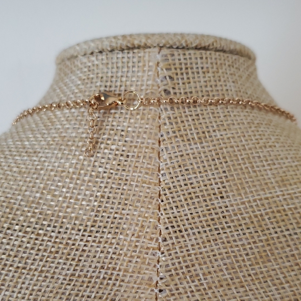 Faux Pearl and Crystal Necklace - Picture 4 of 4